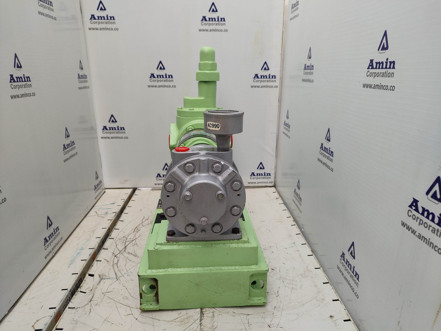 Naniwa Pump ALGT-40 Gear Pump With Gast 8AM-FRV-30A Air Motor Complete