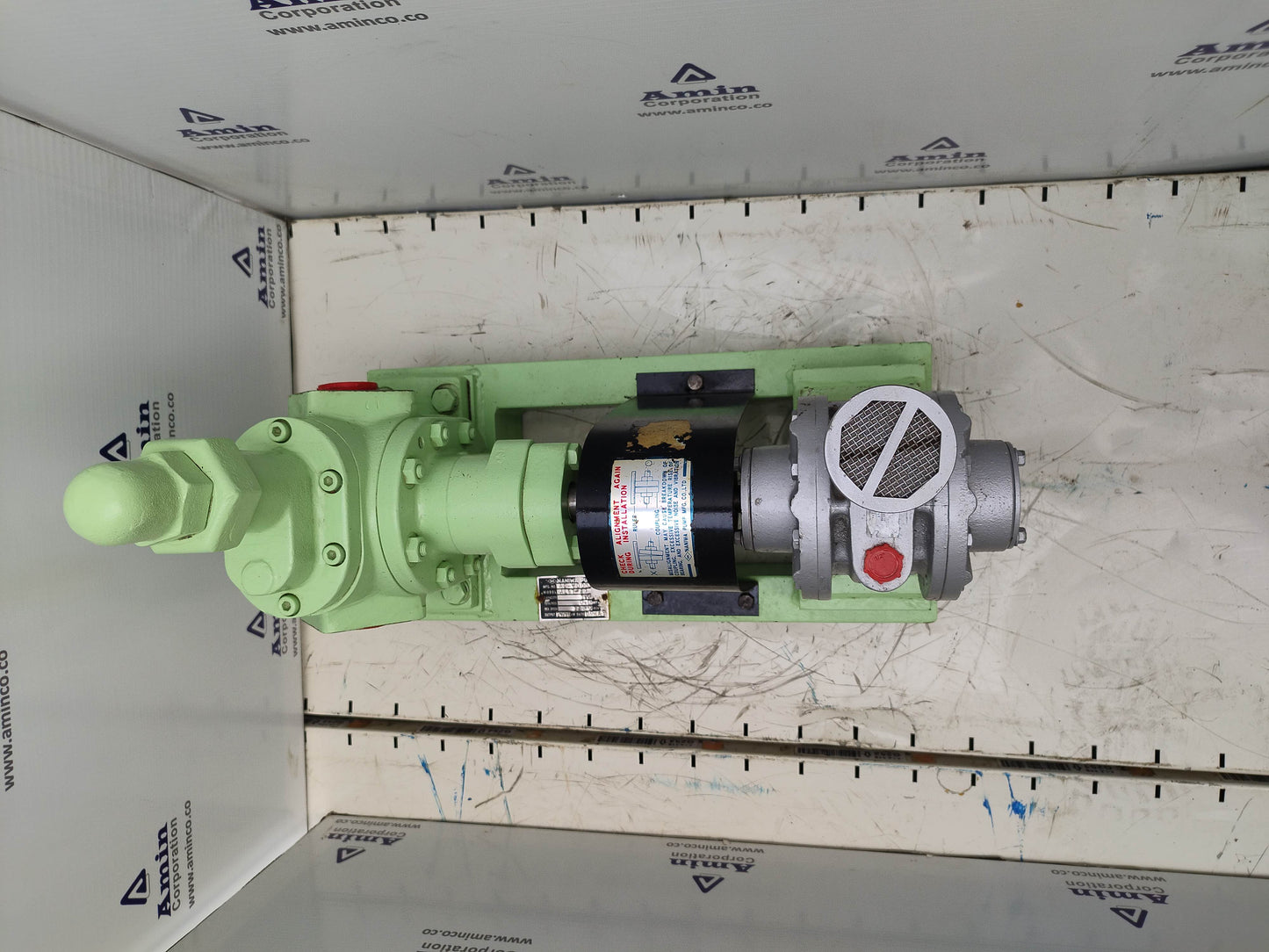 Naniwa Pump ALGT-40 Gear Pump With Gast 8AM-FRV-30A Air Motor Complete