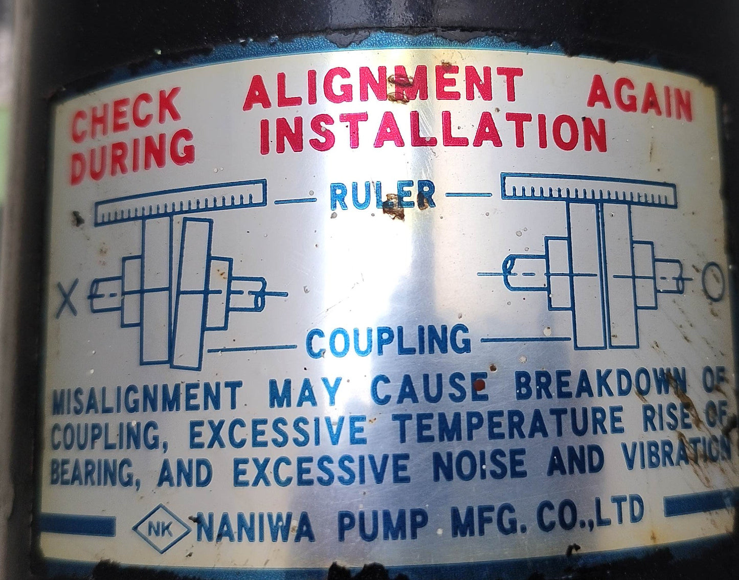 Naniwa Pump ALGT-40 Gear Pump With Gast 8AM-FRV-30A Air Motor Complete