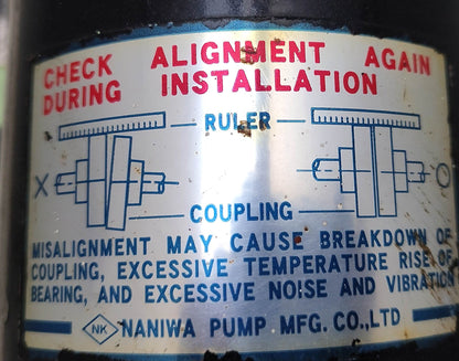 Naniwa Pump ALGT-40 Gear Pump With Gast 8AM-FRV-30A Air Motor Complete