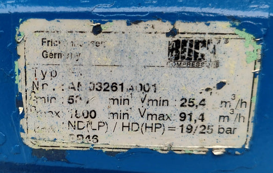 Bock F5 Open Type Refrigeration Compressor - Tested