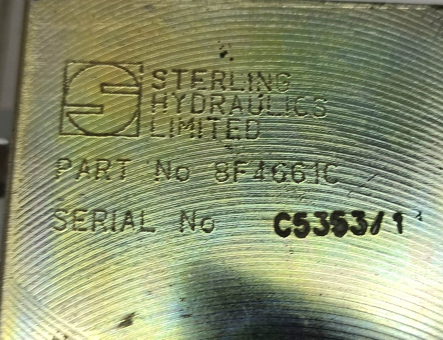 Sterling Hydraulics Limited P/N: 8F4661C Hydraulic Control Block - NEW