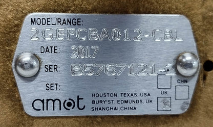Amot Controls EA 100 Electric Actuator With 2GEFCBA012-CBL Valve Complete - NEW