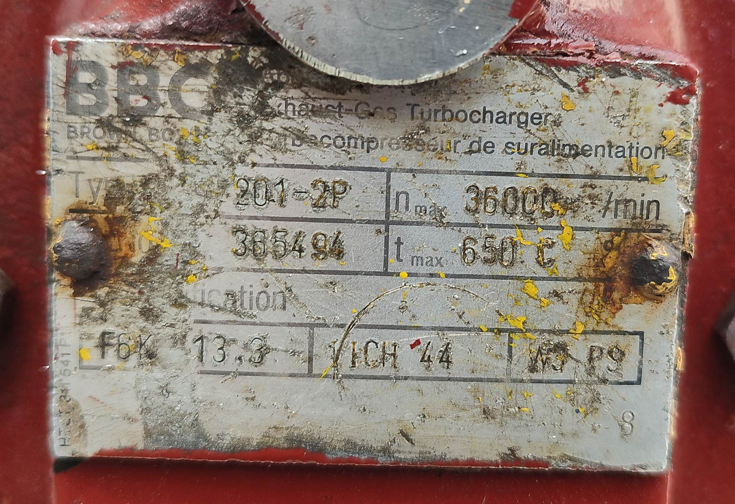 BBC VTR 201-2P Turbocharger