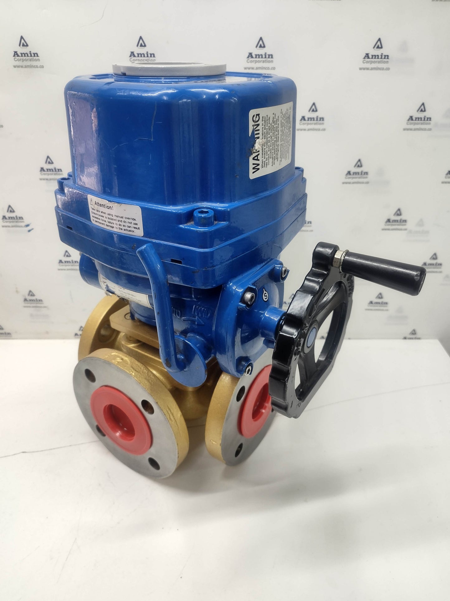 Amot Controls EA 100 Electric Actuator With 2GEFCBA012-CBL Valve Complete - NEW