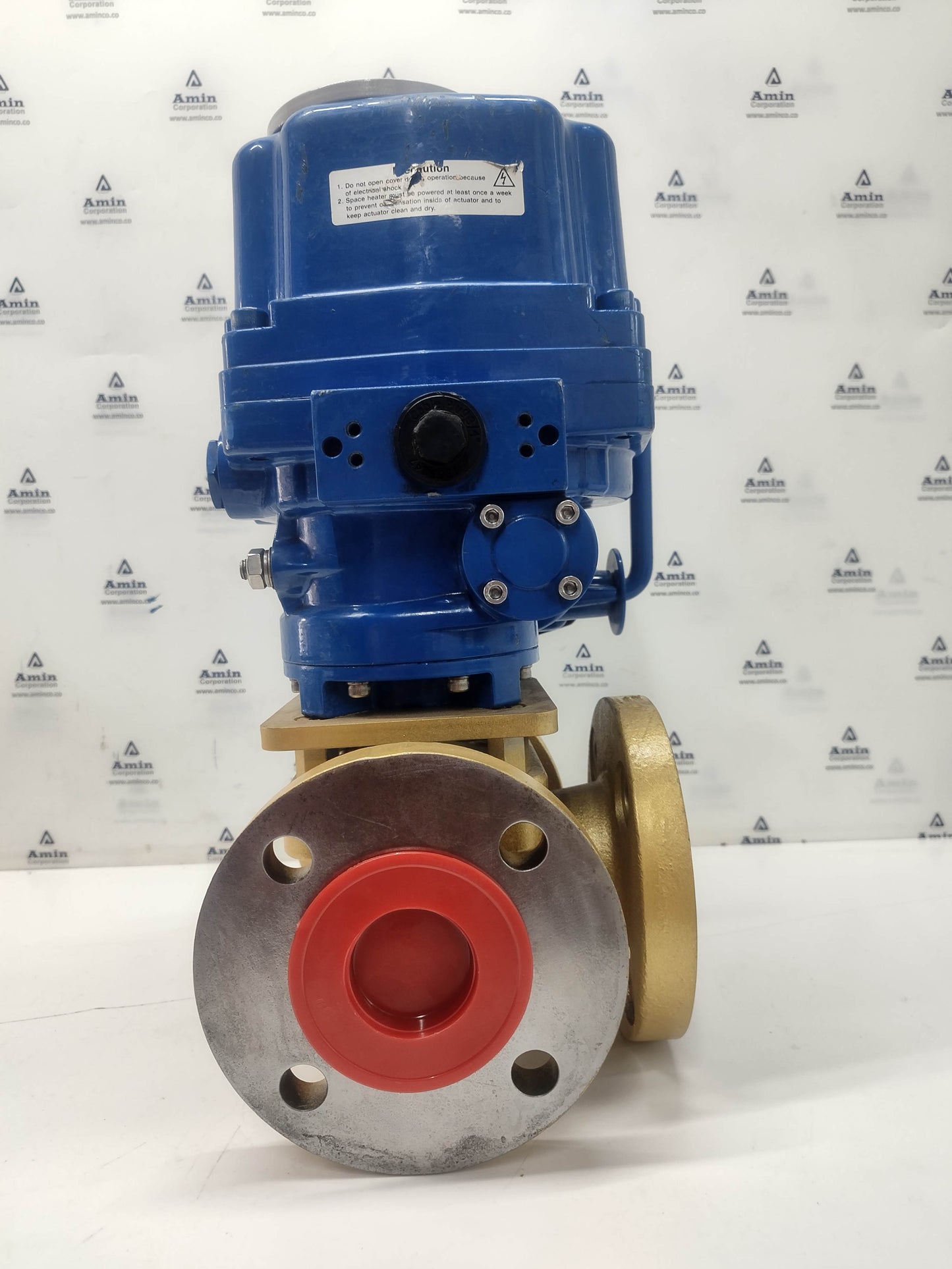 Amot Controls EA 100 Electric Actuator With 2GEFCBA012-CBL Valve Complete - NEW