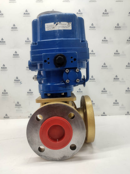 Amot Controls EA 100 Electric Actuator With 2GEFCBA012-CBL Valve Complete - NEW