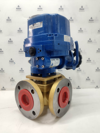 Amot Controls EA 100 Electric Actuator With 2GEFCBA012-CBL Valve Complete - NEW