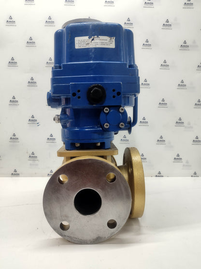 Amot Controls EA 100 Electric Actuator With 2GEFCBA012-CBL Valve Complete - NEW