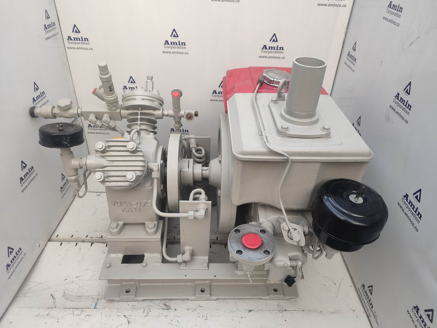 Yanmar Diesel Engine NF60 with Kaji YD2A-0.75 Compressor - Tested