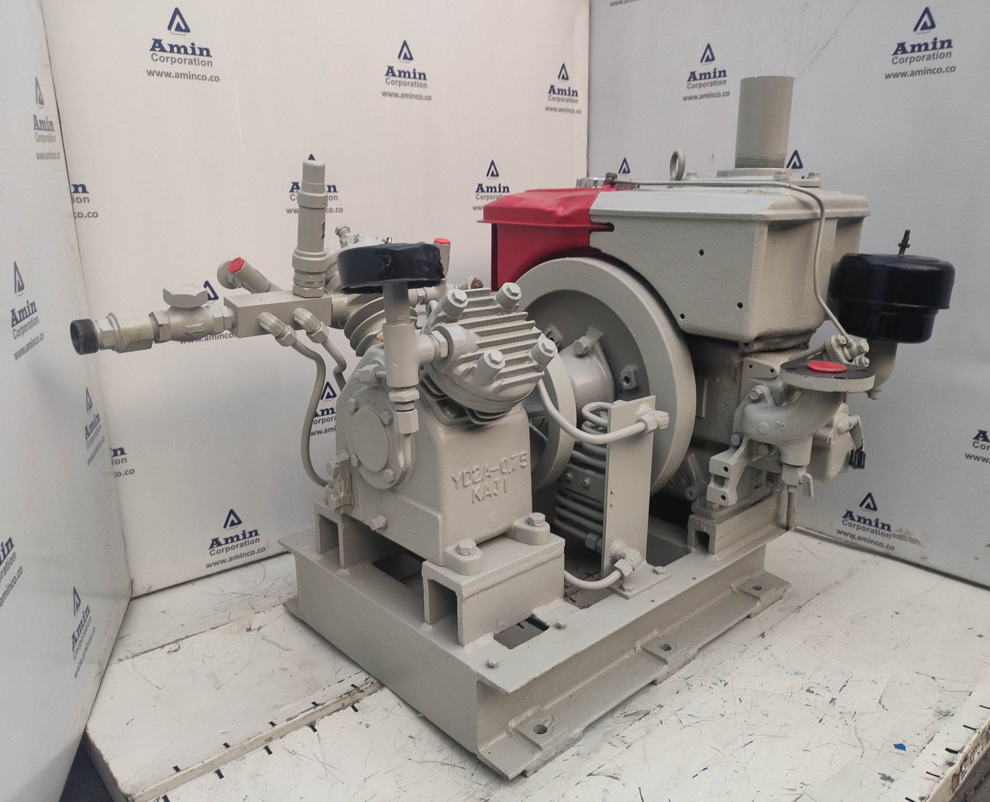 Yanmar Diesel Engine NF60 with Kaji YD2A-0.75 Compressor - Tested
