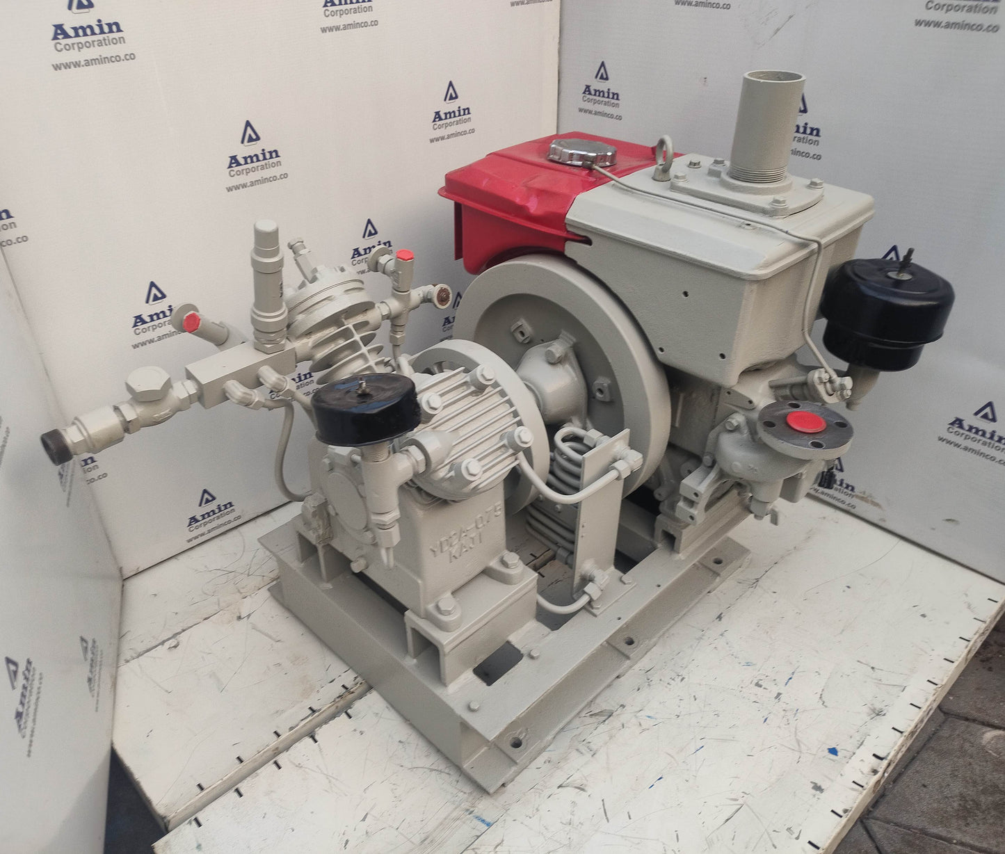 Yanmar Diesel Engine NF60 with Kaji YD2A-0.75 Compressor - Tested