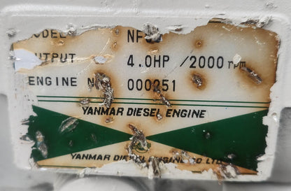 Yanmar Diesel Engine NF60 with Kaji YD2A-0.75 Compressor - Tested