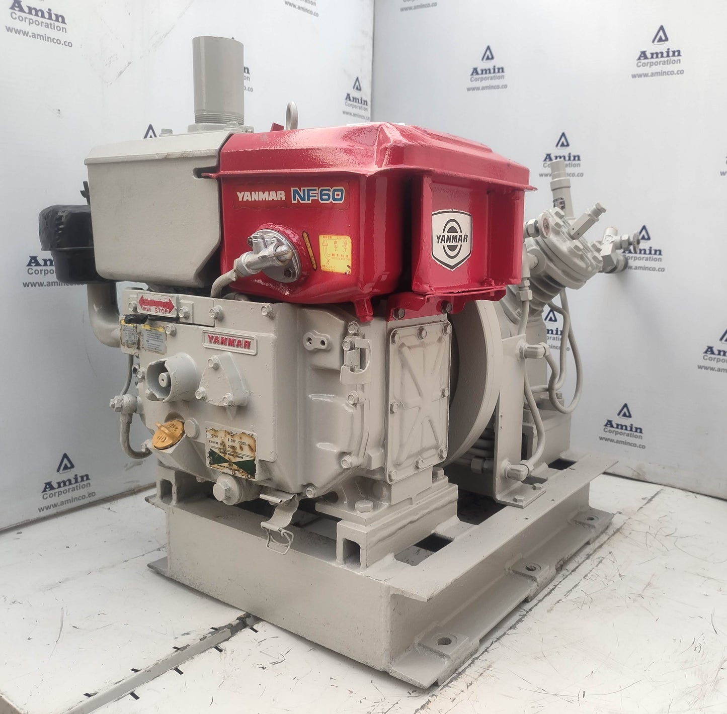 Yanmar Diesel Engine NF60 with Kaji YD2A-0.75 Compressor - Tested