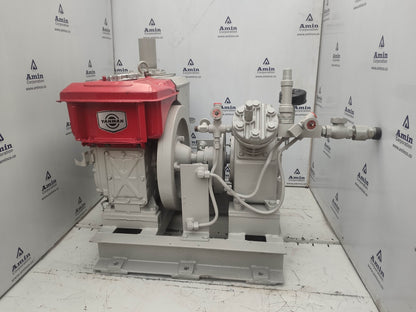 Yanmar Diesel Engine NF60 with Kaji YD2A-0.75 Compressor - Tested