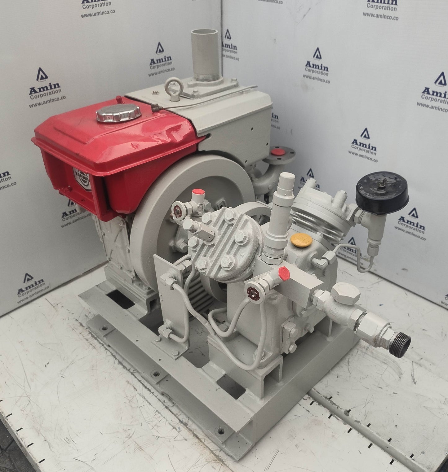 Yanmar Diesel Engine NF60 with Kaji YD2A-0.75 Compressor - Tested