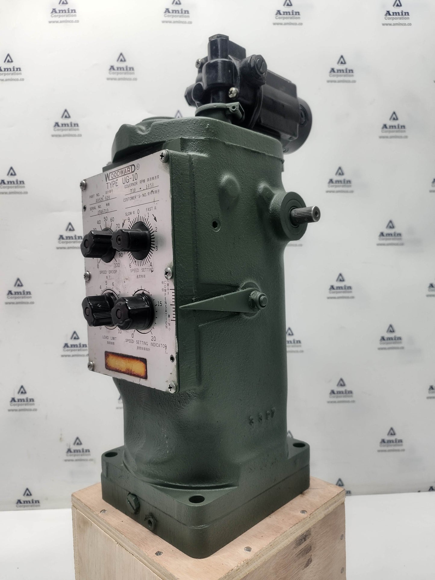 Woodward UG-10 Governor P/N: A8526-624 RPM: 738-1458