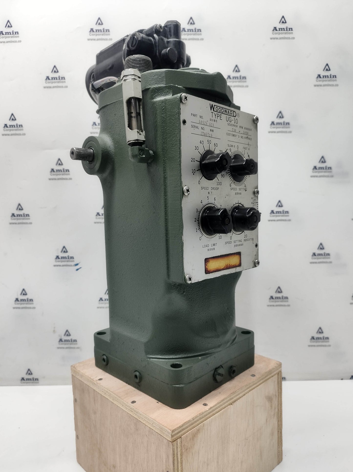 Woodward UG-10 Governor P/N: A8526-624 RPM: 738-1458