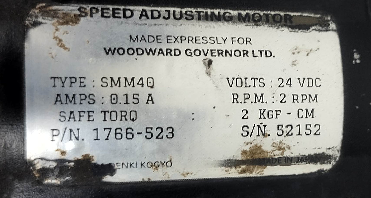 Woodward UG-10 Governor P/N: A8526-624 RPM: 738-1458