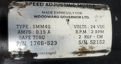 Woodward UG-10 Governor P/N: A8526-624 RPM: 738-1458