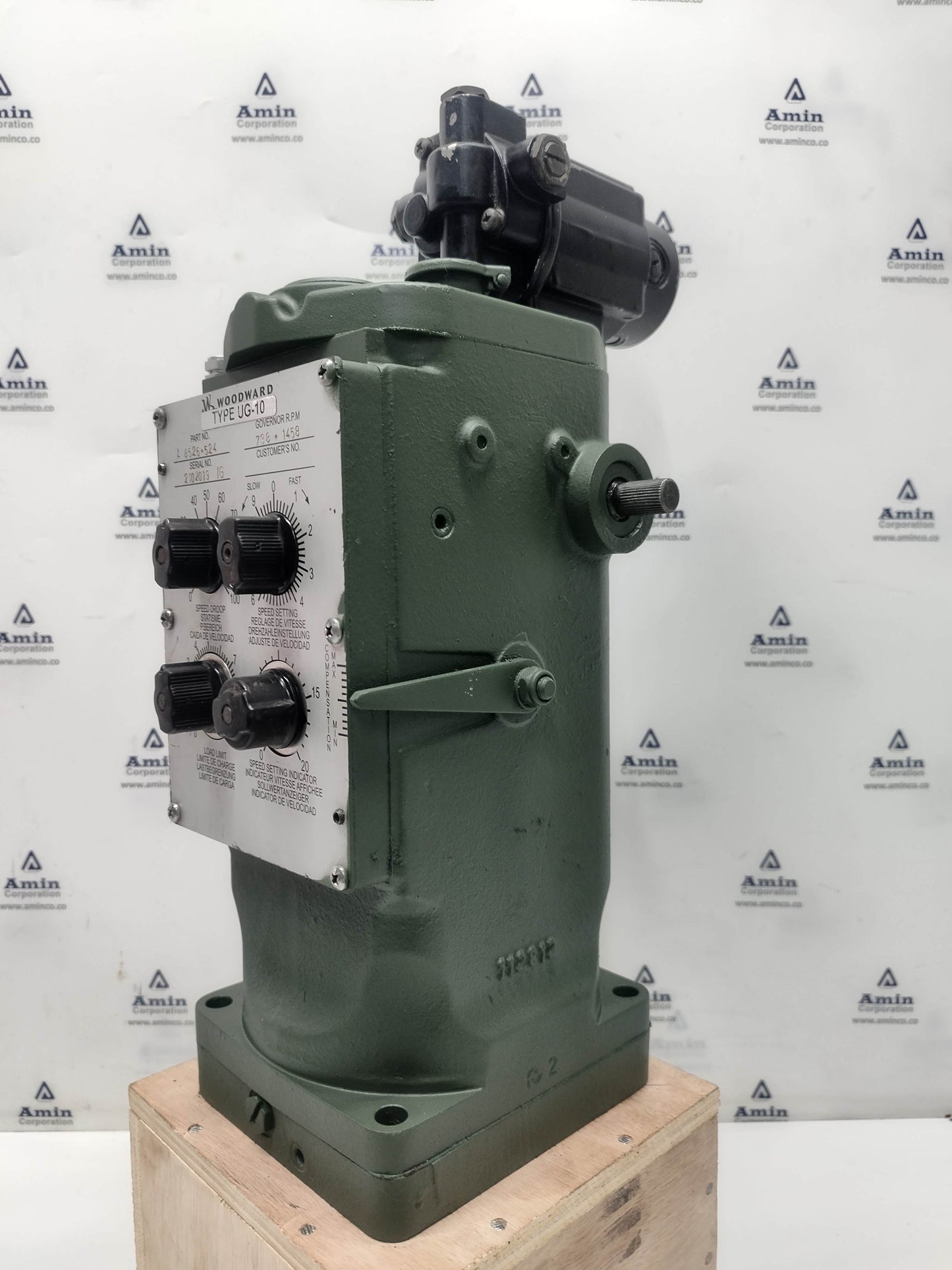Woodward UG-10 Governor P/N: A8526-524 RPM: 738-1458