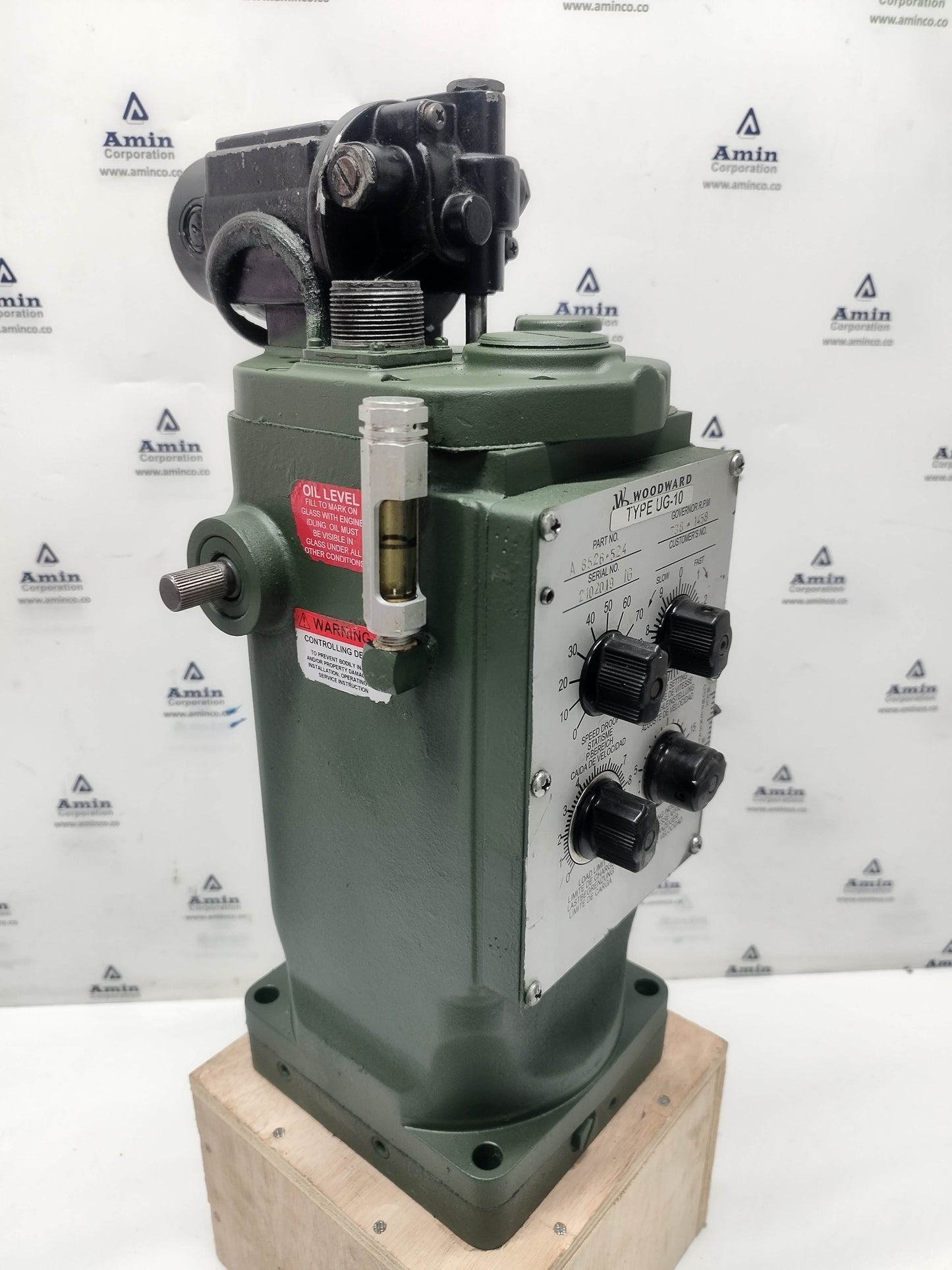 Woodward UG-10 Governor P/N: A8526-524 RPM: 738-1458