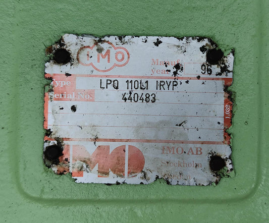 IMO LPQ 110L1 IRYP Triple Screw Pump