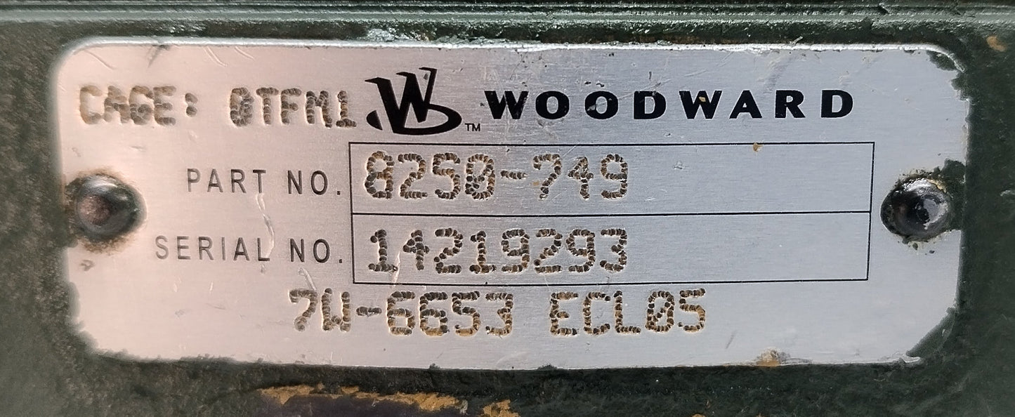 Woodward Governor 8250-749 Cat P/N: 7W-6653 ECL05 EG‑3P Actuator Governor
