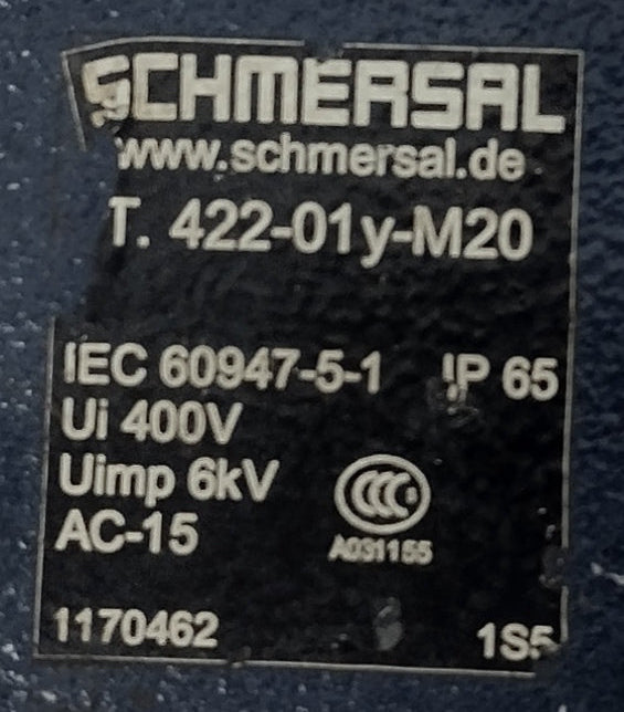Schmersal T.422-01y-M20 Limit Switch 400V - NEW