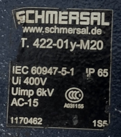 Schmersal T.422-01y-M20 Limit Switch 400V - NEW