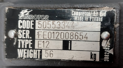 Tamrotor Marine Compressor E12 Code: 50553344 Screw Air Compressor