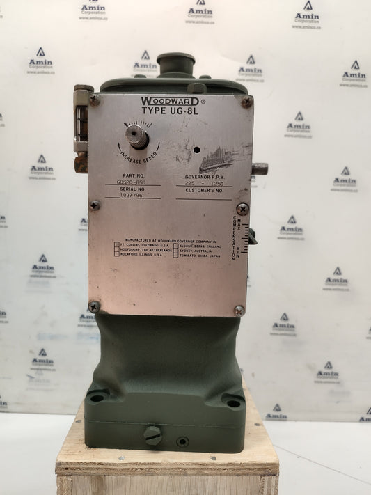 Woodward Governor UG-8L P/N: G8520-650 RPM: 225-1250