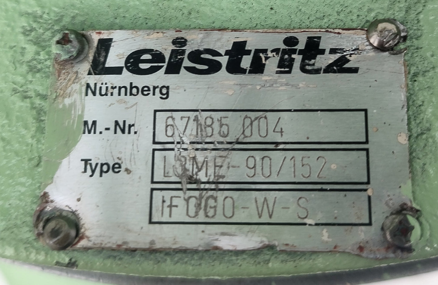Leistritz L3ME-90/152 IF0G0-W-S Triple Screw Pump