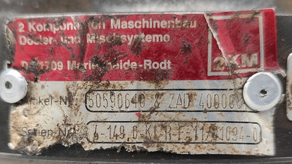 2KM ZPD 4-149.0-KI-R-F-11/01094-04 Dosing Pump ZAD 4000087 Gear Pump