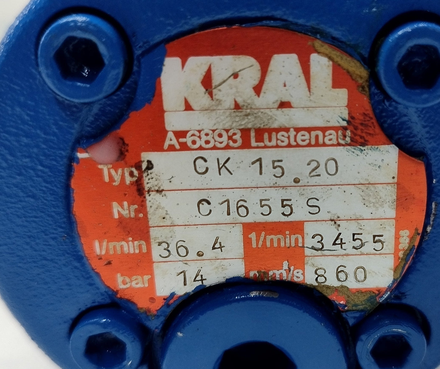 KRAL CK 15.20 Triple Screw Pump - Pressure Tested #2