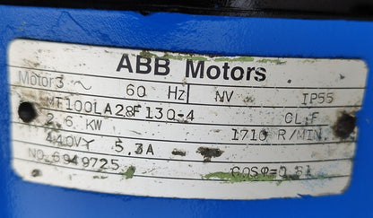 Allweiler SOB 222 W G2V10 Side Channel Centrifugal Pump With Motor - Tested #3