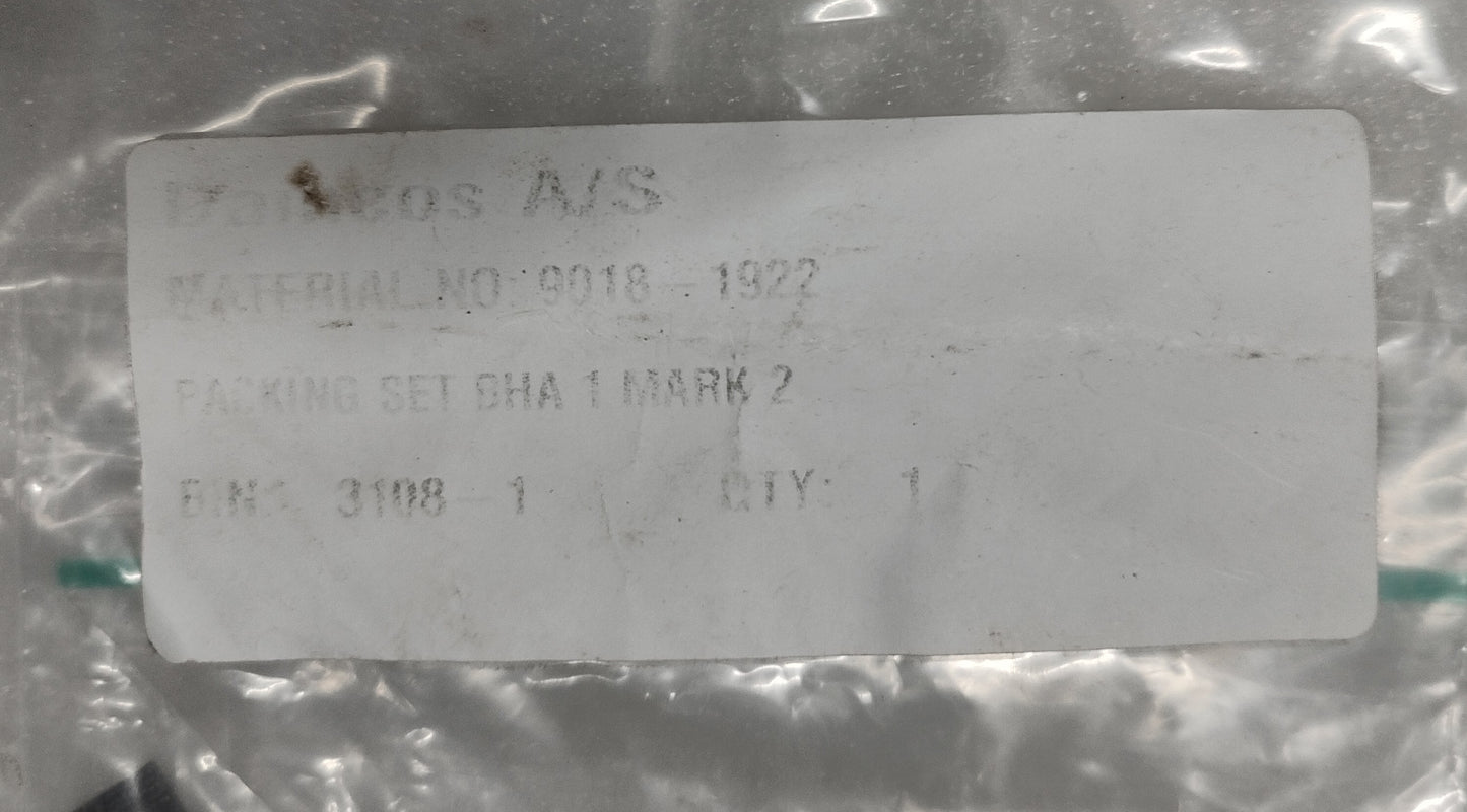 Damcos BHA-1 MARK-2 Actuator Packing set/Seal kit P/N: 9018-1922