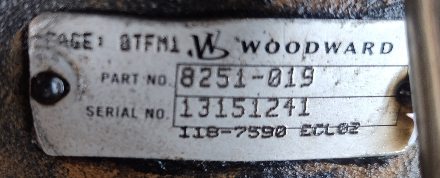 Woodward Governor 8251-019 Cat P/N: 118-7590 EG‑3P Actuator Governor