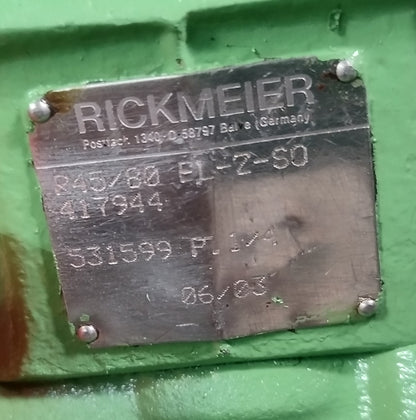 Rickmeier R45/80 FL-Z-SO Hydraulic gear pump - Pressure Tested #3