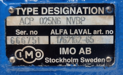 IMO ACP 025N6 NVBP Triple screw pump Complete with Motor - Tested #3