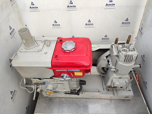 Yanmar Diesel Engine NF60 with KSC3N-V Emergency Air compressor - Tested