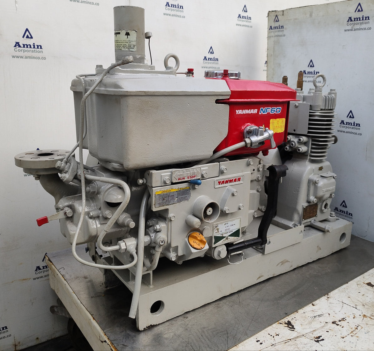 Yanmar Diesel Engine NF60 with KSC3N-V Emergency Air compressor - Tested