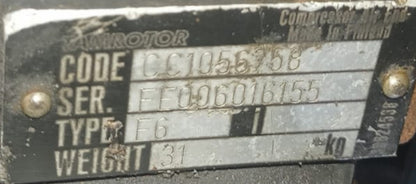 Tamrotor Marine Compressor Type E6 Code: CC1056758 Screw Air Compressor