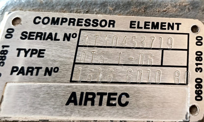 Atlas Copco Airtec OIS L-06 Air end Part No.: 1616601080 Screw air compressor