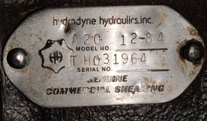 Hydradyne Hydraulics A20 12-84 Directional control valve - NEW