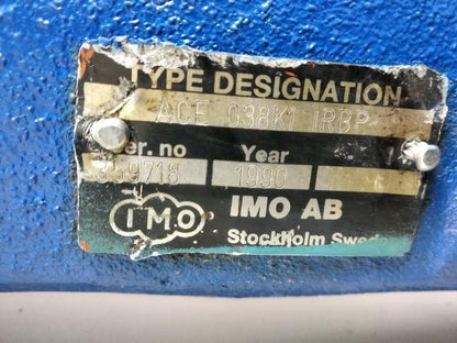 IMO ACE 038K1 IRBP Triple Screw Pump - Pessure Tested